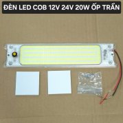 Chip LED COB siêu sáng 12V 24V 20W sáng trắng 250x60mm